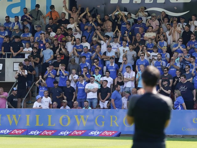 Danny Cowley was full of praise for the travelling Blues faithful following the 2-0 victory.