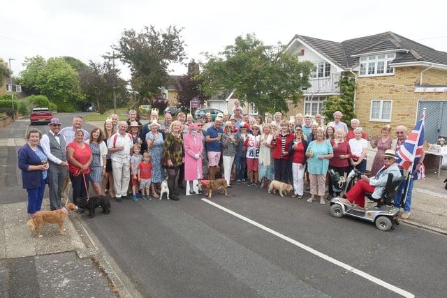 Residents of Eastcliff Close, Lee-on-the-Solent, held a street party on Sunday, June 5, to celebrate The Queen's Platinum Jubilee.
Picture: Sarah Standing (050622-9566)