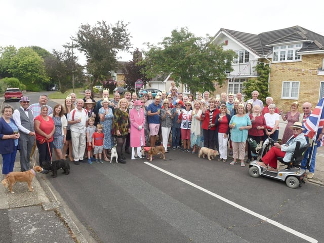 Residents of Eastcliff Close, Lee-on-the-Solent, held a street party on Sunday, June 5, to celebrate The Queen's Platinum Jubilee.
Picture: Sarah Standing (050622-9566)
