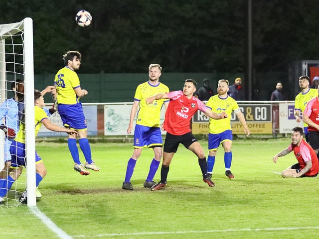 Fareham on the attack against Fleetlands. Picture by Ken Walker