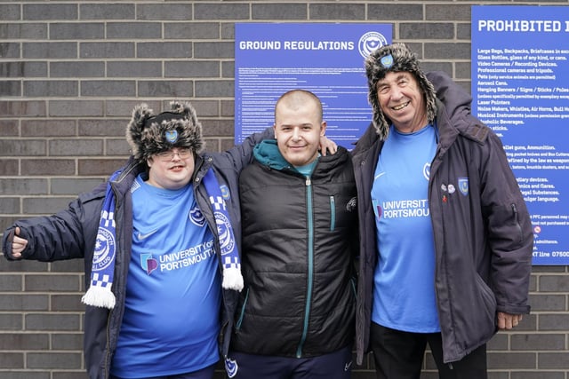 All smiles outside the ground and in the fanzone.
