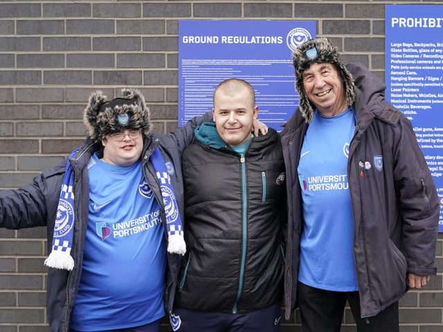 All smiles outside the ground and in the fanzone.