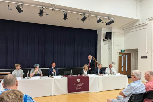 Portsmouth South hustings in Portsmouth High School
