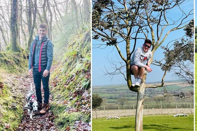 Rohan Hicks, 21, pictured outdoors and enjoying himself.