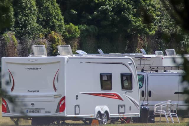 Travellers at King George Playing Fields, Cosham, Portsmouth on Tuesday 5th July 2022. Picture: Nationalworld