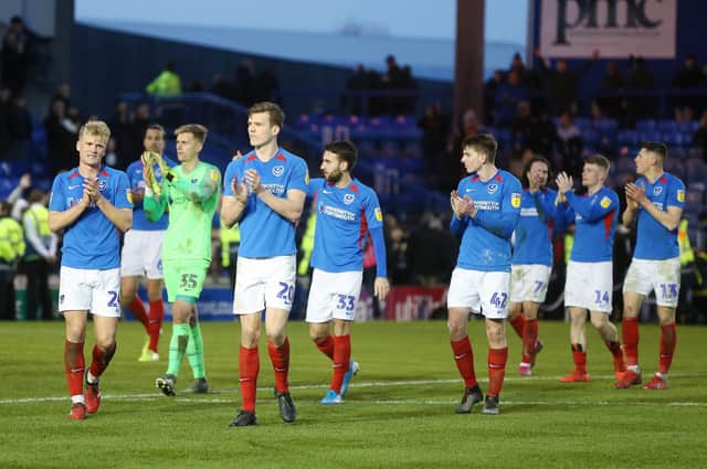 Pompey's squad is set to be restricted to 22 senior players next season - leaving just five spots for new faces this summer. Picture: Joe Pepler