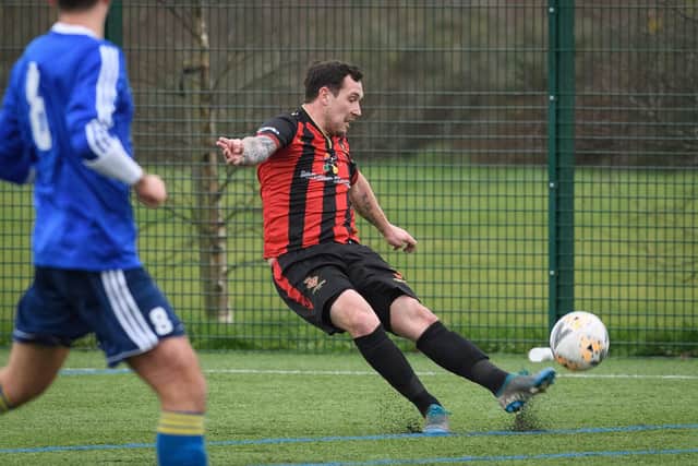 Sean Dark won Fleetlands' Most Valuable Player award after switching from striker to left back. Picture: Keith Woodland