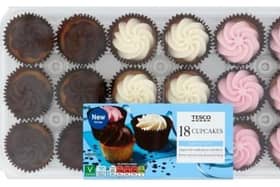 Tesco has urged people with a soya allergy to not eat the cupcakes but to return the product for a full refund. Picture: Tesco