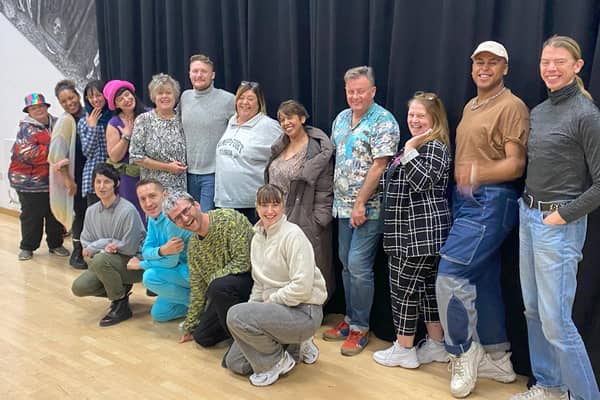 The Downtown Pompey team at their first rehearsal for Sticky Floors and Palm Trees, which is at New Theatre Royal from January 30-February 1, 2024. Picture by Karl Bailey