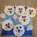 Residents proudly display their handmade polar bears and igloos, crafted from paper plates and recycled materials to celebrate International Polar Bear Day at Bedhampton Court.