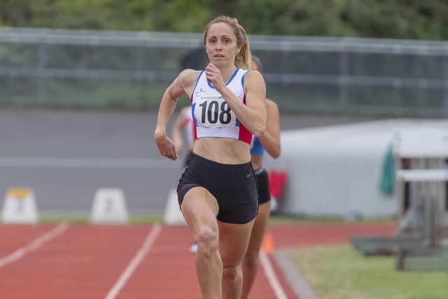 Corin Bearpark won the Senior Women's 800m. Picture: Paul Smith