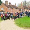 Hampshire dog lovers gather to meet Chris Packham at the Great British Dog Walk, Buckler's Hard
