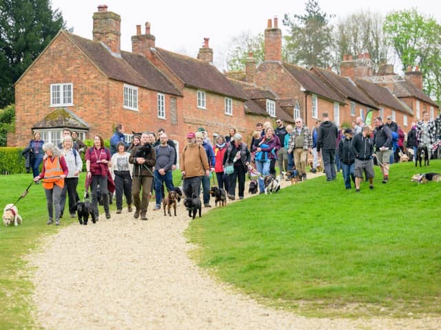 Hampshire dog lovers gather to meet Chris Packham at the Great British Dog Walk, Buckler's Hard