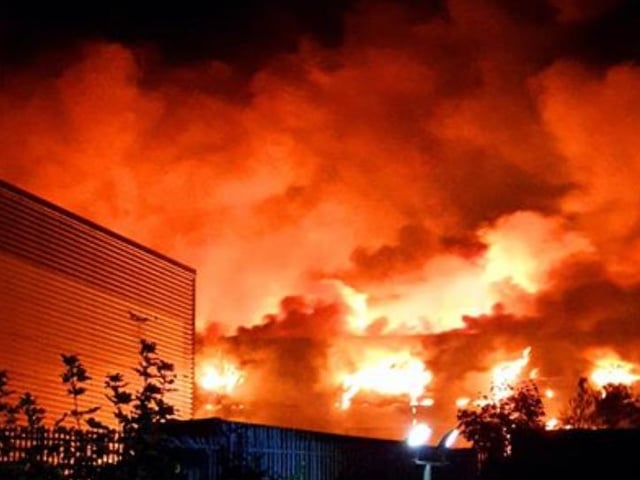 Last night's fire at Parkwood Road