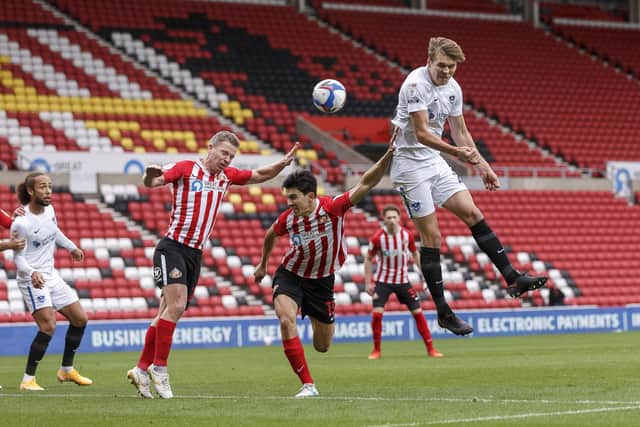 Gaffer for a Day, James Robbins, from Petersfield, would replace Sean Raggett with Rasmus Nicolaisen against Northampton. Picture: Daniel Chesterton/phcimages.com