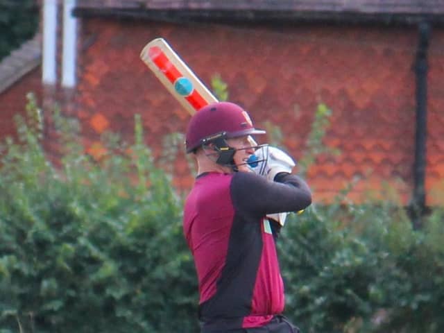 South Wilts opener Tom Morton scored his fifth Southern Premier League hundred of 2022 against Burridge. Picture by Roy Honeybone