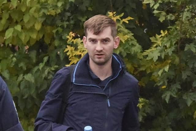 Leading Seaman Ian O'Mahoney at Bulford Military court.
Picture: Ewan Galvin/Solent News & Photo Agency