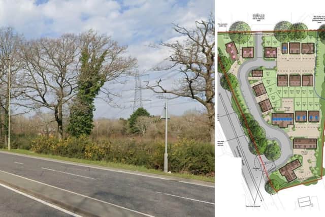 Homes are planned for land opposite the retail park on the A27 Southampton Road