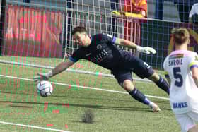 Ross Worner kept a clean sheet and provided an assist for James Roberts' opener at Weymouth. Picture by Dave Haines