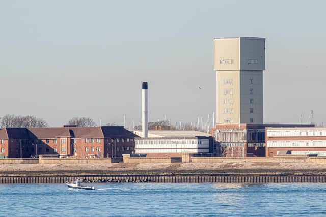 View of Haslar Sea Wall from Southsea on Thursday 13 January 2022
Picture: Habibur Rahman