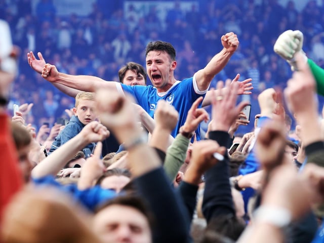 Pompey run riot on the final day on the 2016-17 season as Paul Cook's side claim the title after being top for just 34 minutes all season.