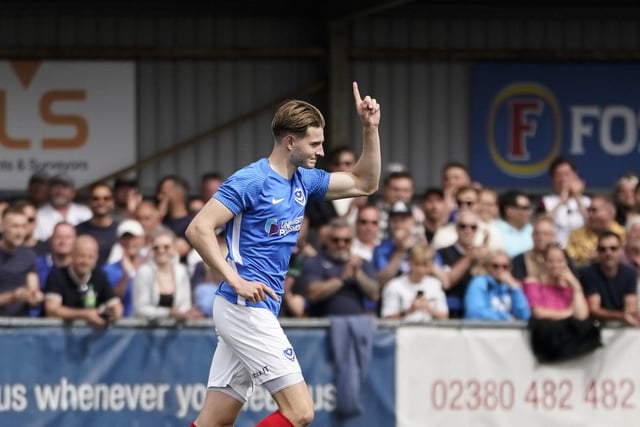 The youngster scored his first Pompey goal with a curling free-kick and was defensively solid throughout.