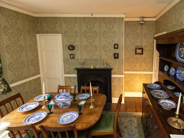 The dining room inside Charles Dickens' Birthplace Museum. Picture: Marcin Jedrysiak