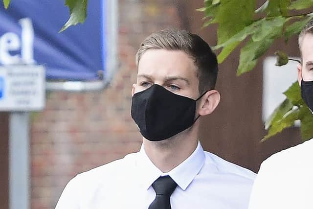 Bradley Green outside Basingstoke Magistrates' Court 
Picture: Solent News
