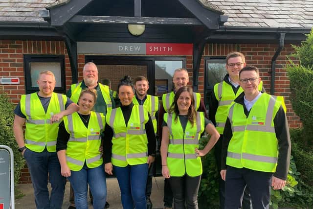 Drew Smith, which is based in Durley, is fundrasing for Macmillan Cancer Support and raising awareness of Ocular Melanoma after their colleague died from the cancer in 2021.