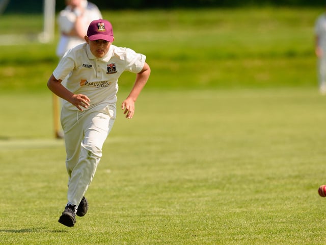 A Fareham & Crofton 3rds fielder chases the ball against Portsmouth Community. Picture: Keith Woodland (270521-150)