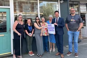 Portsmouth South MP Stephen Morgan met with stroke survivors earlier this year to discuss the closure of the city council\'s Stroke Recovery Service. Credit: Portsmouth Labour