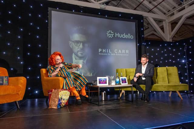 Kitty Tray with event sponsor, Phil Carr from Hudello
Picture: Habibur Rahman