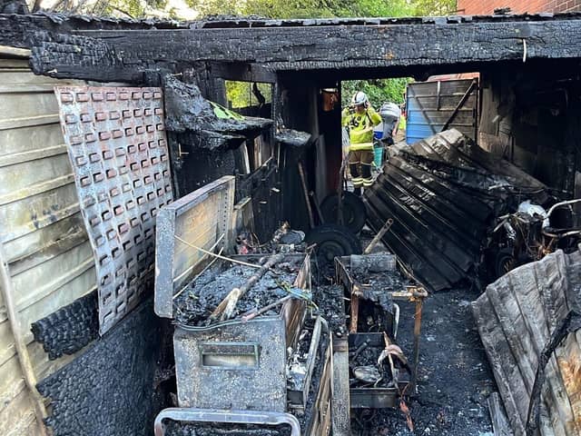 The aftermath of the fire in Hermitage Close, Leigh Park, last week (July 6). Picture: HIWFRS