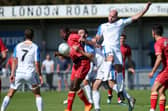 Mike Carter, right, is now at Hawks' FA Cup second qualifying round opponents AFC Totton. Picture: Chris Moorhouse