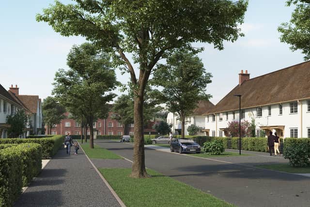 A CGI illustration of the proposed Welborne garden village.