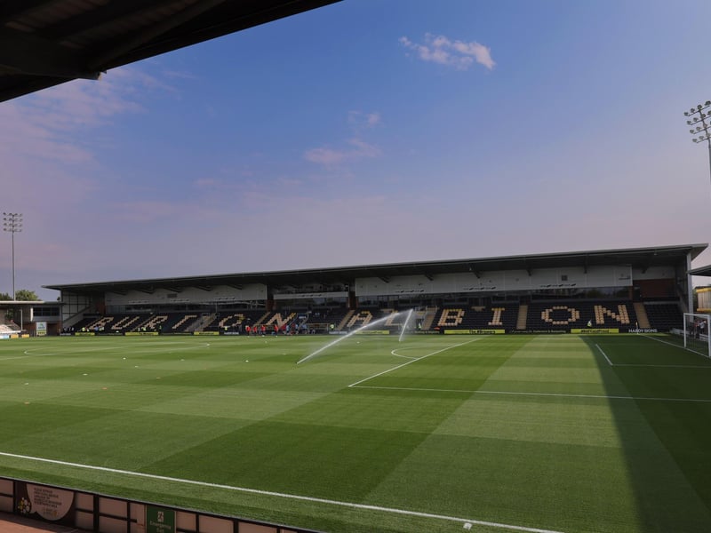 Average attendance: 3,366; Capacity: 6,912.