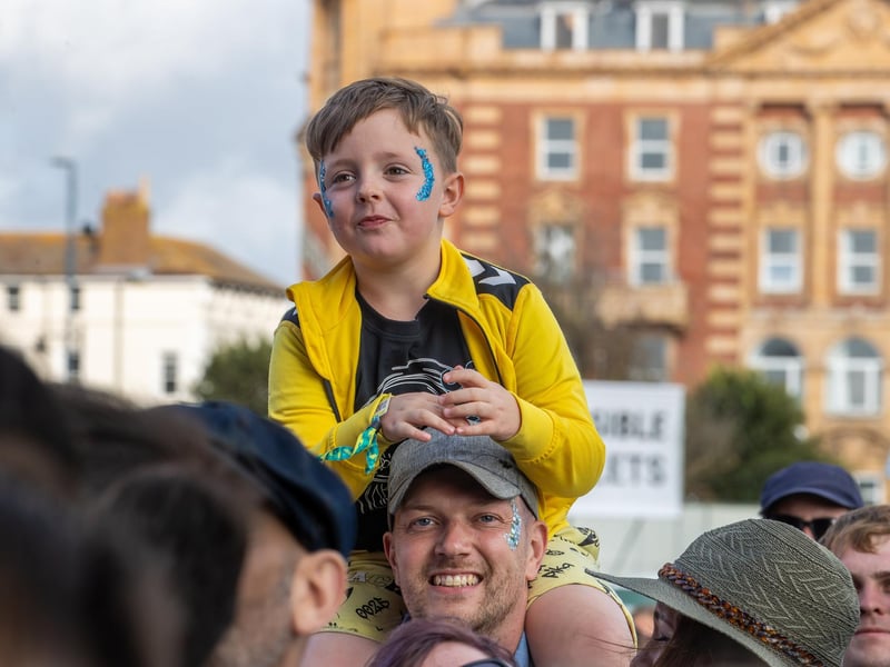 Yard Act put on an energetic performance in front of crowds at VictoriousPhotos by Alex Shute