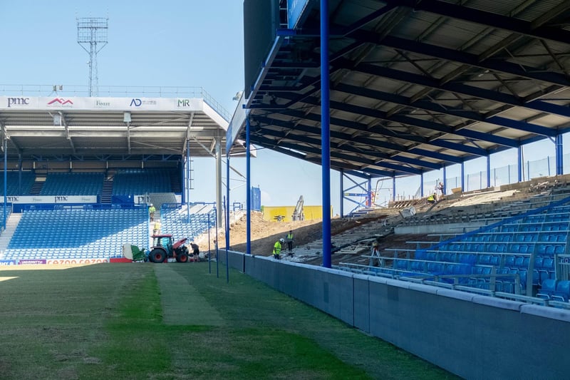 The north western corner of the Fratton Park will be filled it to increase the capacity to approximately 20,000.