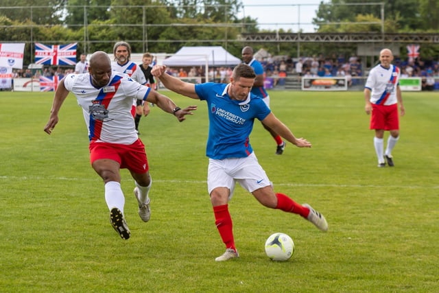 David Norris struck Pompey's third and was also on the scoresheet for Rangers.