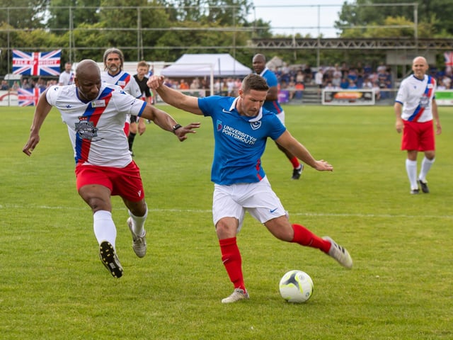 David Norris struck Pompey's third and was also on the scoresheet for Rangers.