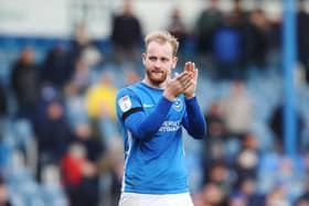 Danny Cowley felt Connor Ogilvie turned in his finest performance in a Pompey shirt against Bolton on Saturday. Picture: Joe Pepler