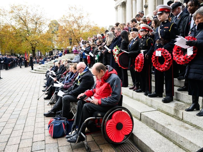 Pictured is: Allen Parton of Hounds for Heroes
Picture: Keith Woodland (121121-111)
