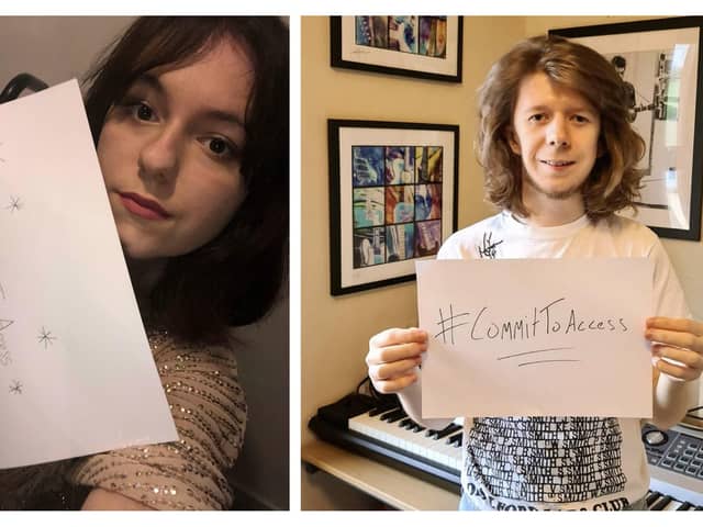 Left is Faith Martin, 19, and right is singer songwriter James Holt