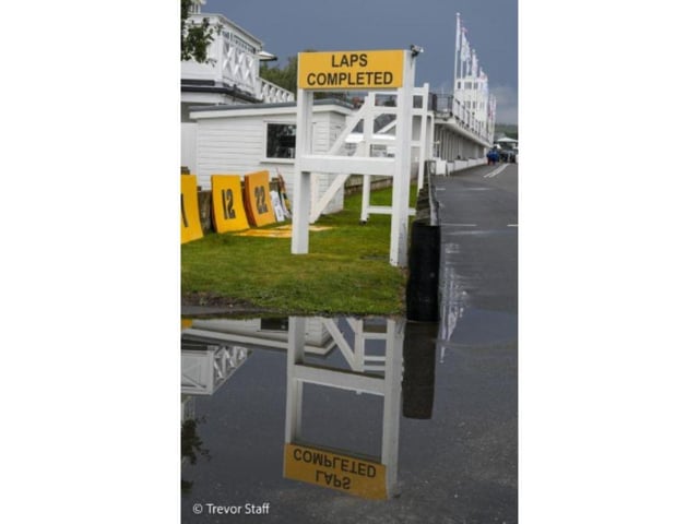 It was a rainy day for drivers making track conditions tricky.