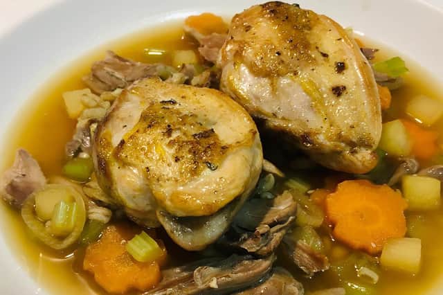 Partridge broth by Lawrence Murphy.