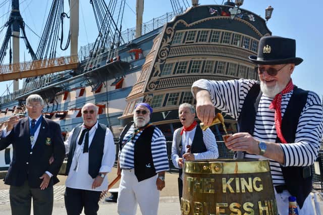 Naval Toasts Royal Navy veterans toast a 'sad moment in history' as service marks ...