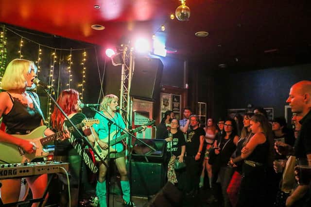 Madonnatron perform at Dials Festival 2019. Picture: Lorna Edwards