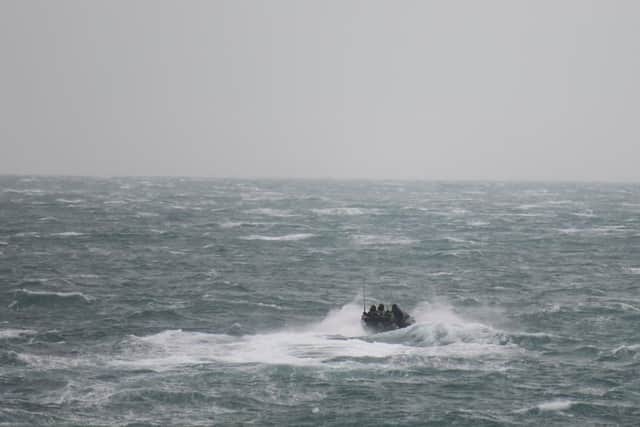 The sailors from HMS Duncan scrambled to rescue the stricken yacht.