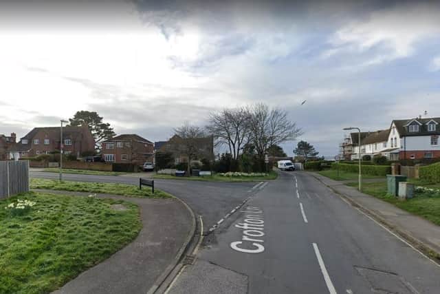 The collision happened in Crofton Lane, Hill Head. Picture: Google Street View.