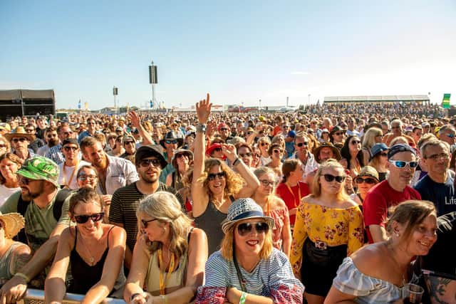 The Victorious Festival crowd enjoying Starsailor on the Common Stage in 2019. Picture: Vernon Nash (250819-043)
